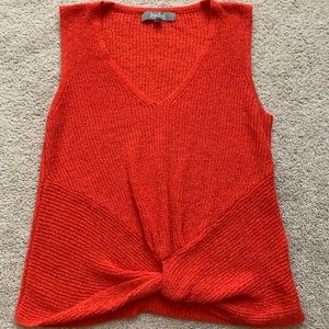 Twist from sweater tank